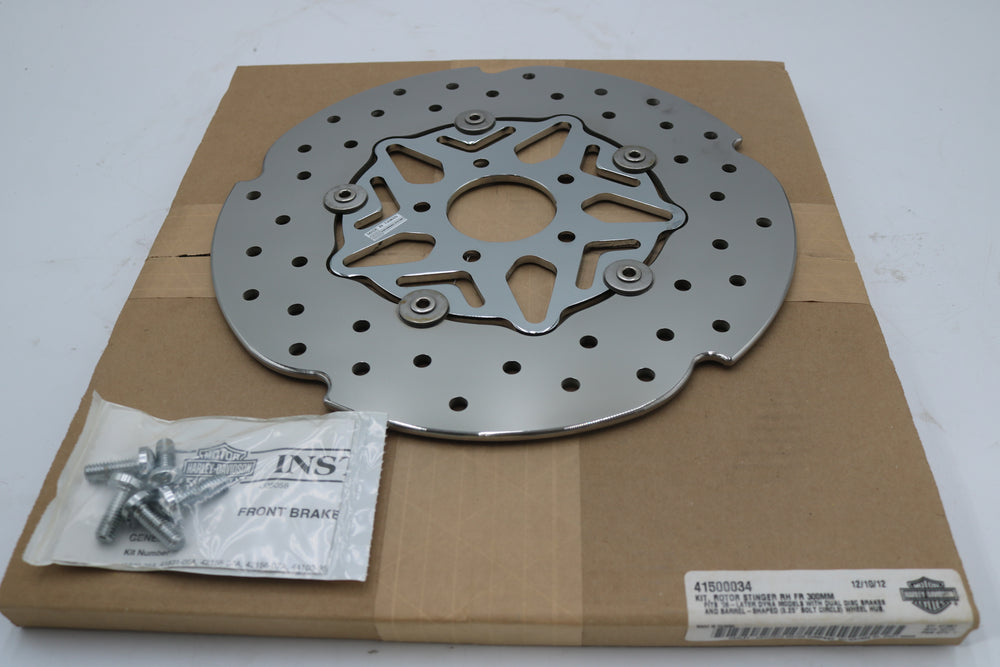 41500034 OEM NEW HARLEY-DAVIDSON DYNA STINGER RIGHT FRONT BRAKE ROTOR 300MM