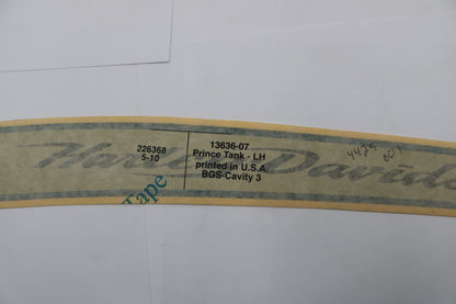 13636-07 NEW OEM HARLEY-DAVIDSON TOURING LEFT GAS TANK DECAL