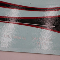 13859-08 NEW OEM 2008 HARLEY-DAVIDSON FCWC SOFTIAL ROCKER BLK/RED LEFT GAS TANK DECAL