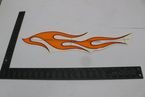 14100138 NEW OEM HARLEY-DAVIDSON FLSTC HERITAGE SOFTAIL RIGHT REAR FENDER FLAMES DECAL