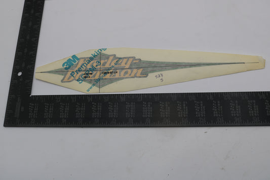 13819-07 NEW OEM 2007 HARLEY-DAVIDSON SOFTAIL LEFT GAS TANK DECAL GOLD LEAF GREEN