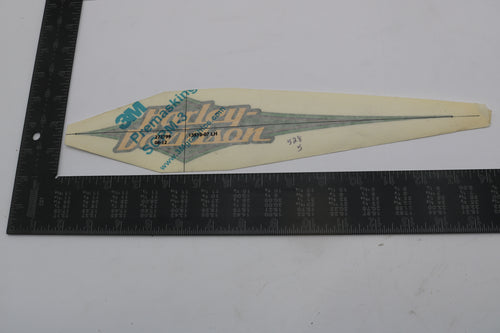 13819-07 NEW OEM 2007 HARLEY-DAVIDSON SOFTAIL LEFT GAS TANK DECAL GOLD LEAF GREEN