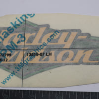 13819-07 NEW OEM 2007 HARLEY-DAVIDSON SOFTAIL LEFT GAS TANK DECAL GOLD LEAF GREEN