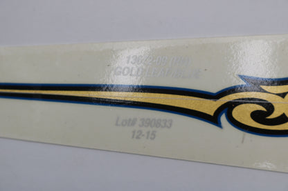 13672-09 NEW OEM HARLEY-DAVIDSON RIGHT GAS TANK DECAL GOLD LEAF