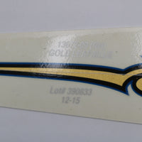 13672-09 NEW OEM HARLEY-DAVIDSON RIGHT GAS TANK DECAL GOLD LEAF