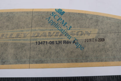 13471-06 NEW OEM 2006 HARLEY-DAVIDSON SPORTSTER LEFT FUEL TANK DECAL