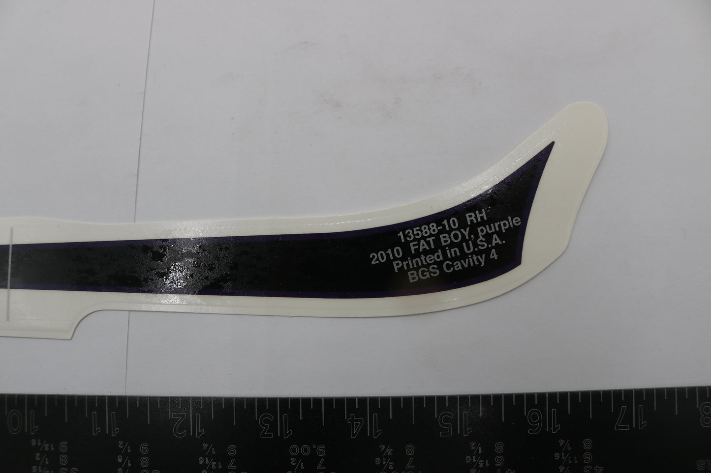 13588-10 NEW OEM 2010 HARLEY-DAVIDSON FLSTF SOFTAIL FATBOY REAR FENDER DECAL