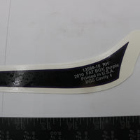 13588-10 NEW OEM 2010 HARLEY-DAVIDSON FLSTF SOFTAIL FATBOY REAR FENDER DECAL