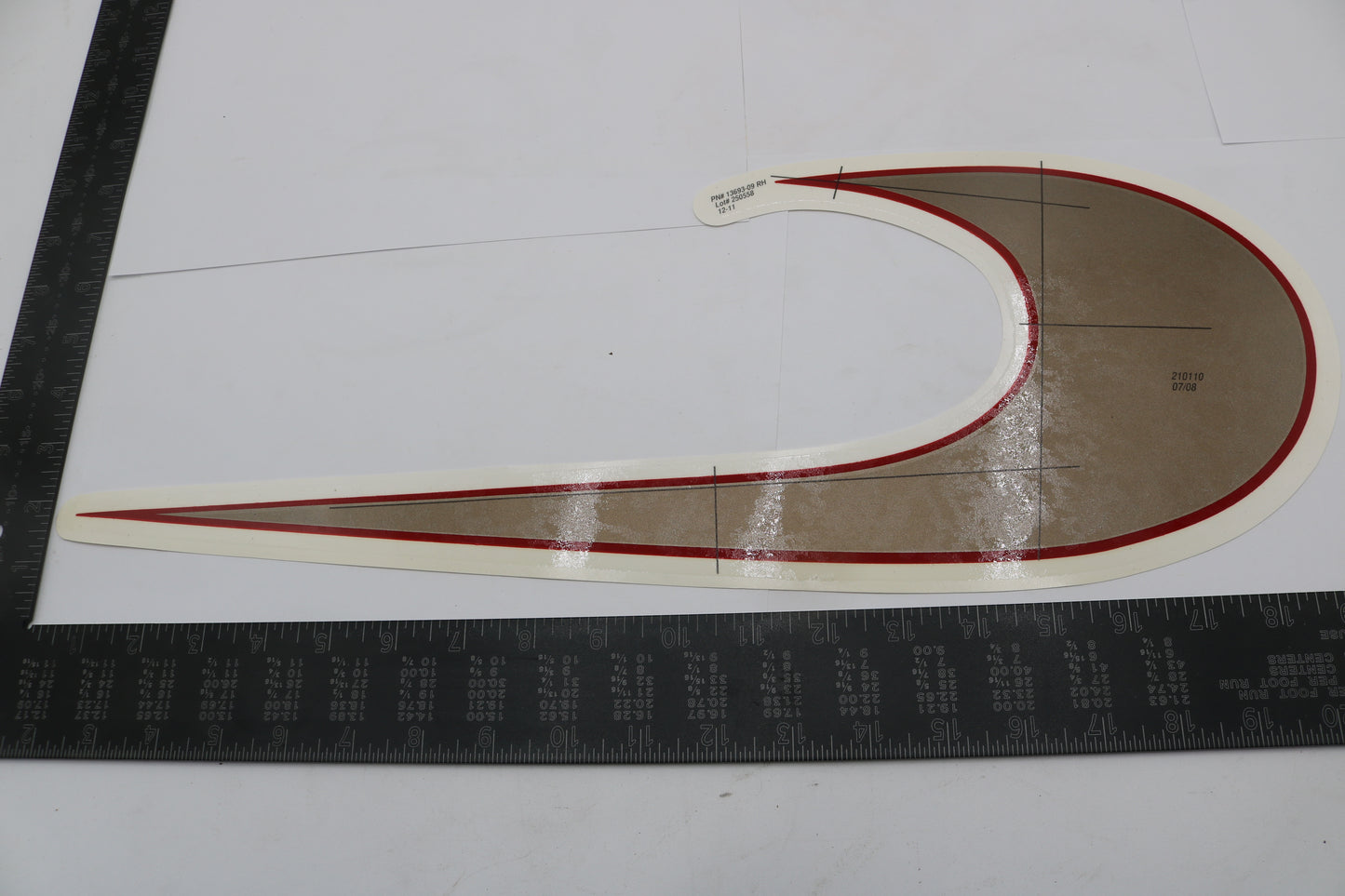 13693-09 NEW OEM 2009 HARLEY-DAVIDSON HERITAGE SOFTAIL FLSTC RIGHT FUEL TANK DECAL