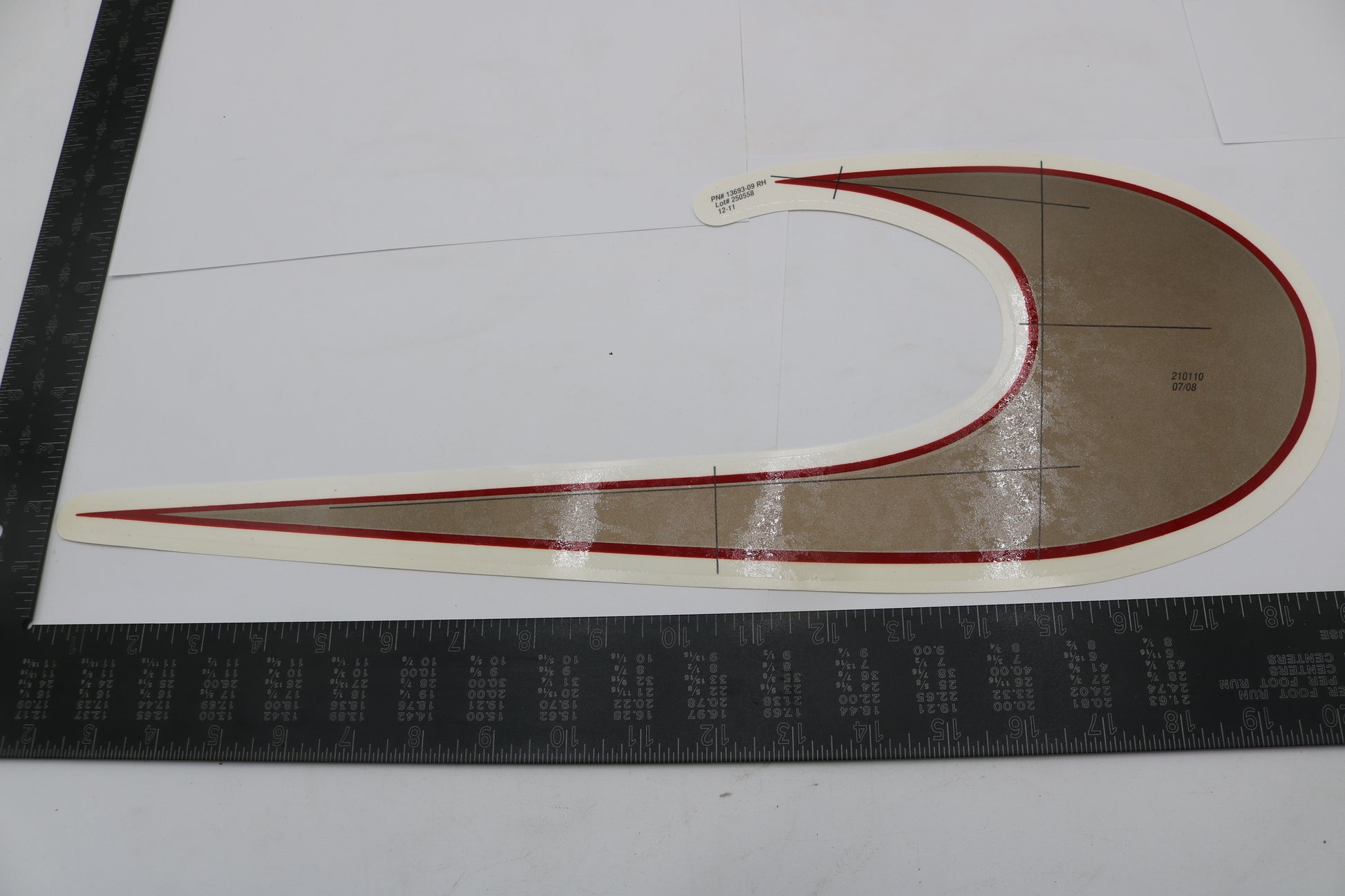13693-09 NEW OEM 2009 HARLEY-DAVIDSON HERITAGE SOFTAIL FLSTC RIGHT FUEL TANK DECAL