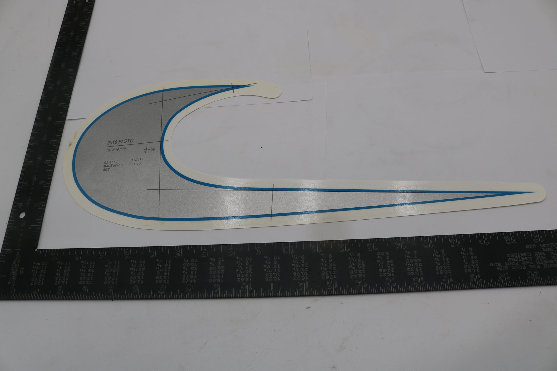 13658-10 NEW OEM 2010 HARLEY-DAVIDSON FLSTC HERITAGE SOFTAIL LEFT FUEL TANK DECAL