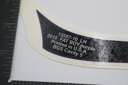 13587-10 NEW OEM 2010 HARLEY-DAVIDSON FLSTF SOFTAIL FATBOY REAR FENDER DECAL