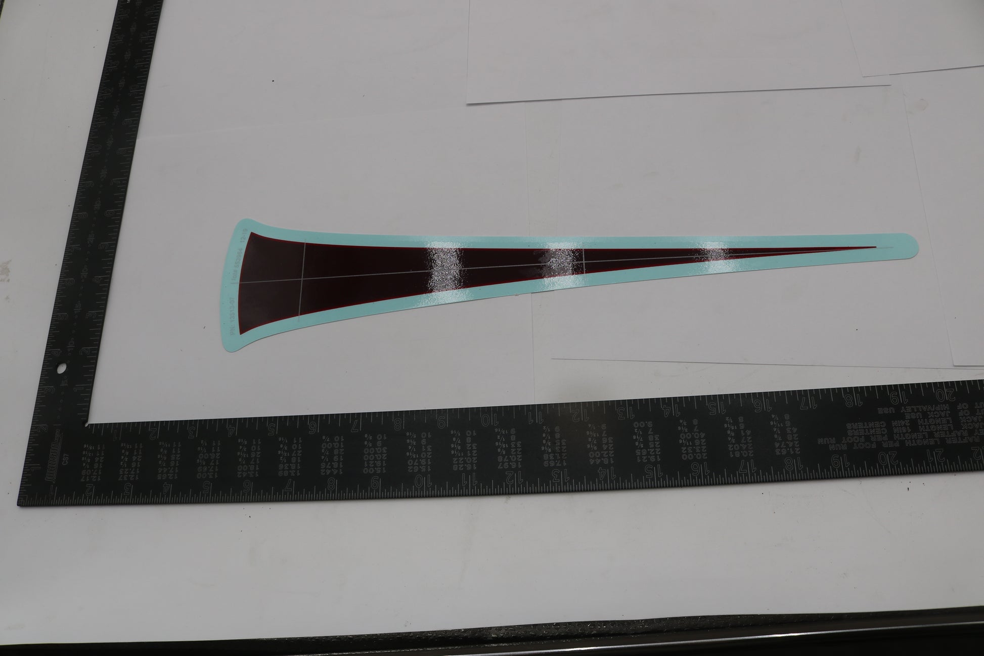 13513-07 NEW OEM 2007 HARLEY-DAVIDSON FLSTF SOFTAIL FATBOY FRONT FENDER DECAL BURG/RE