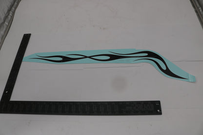 13858-08 NEW OEM 2008 HARLEY-DAVIDSON FXCWC SOFTAIL ROCKER GAS TANK DECAL BRG/PRL RH