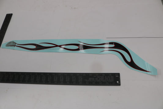 13860-08 NEW OEM 2008 HARLEY-DAVIDSON FXCWC SOFTAIL ROCKER FUEL TANK DECAL BLK/RD RH