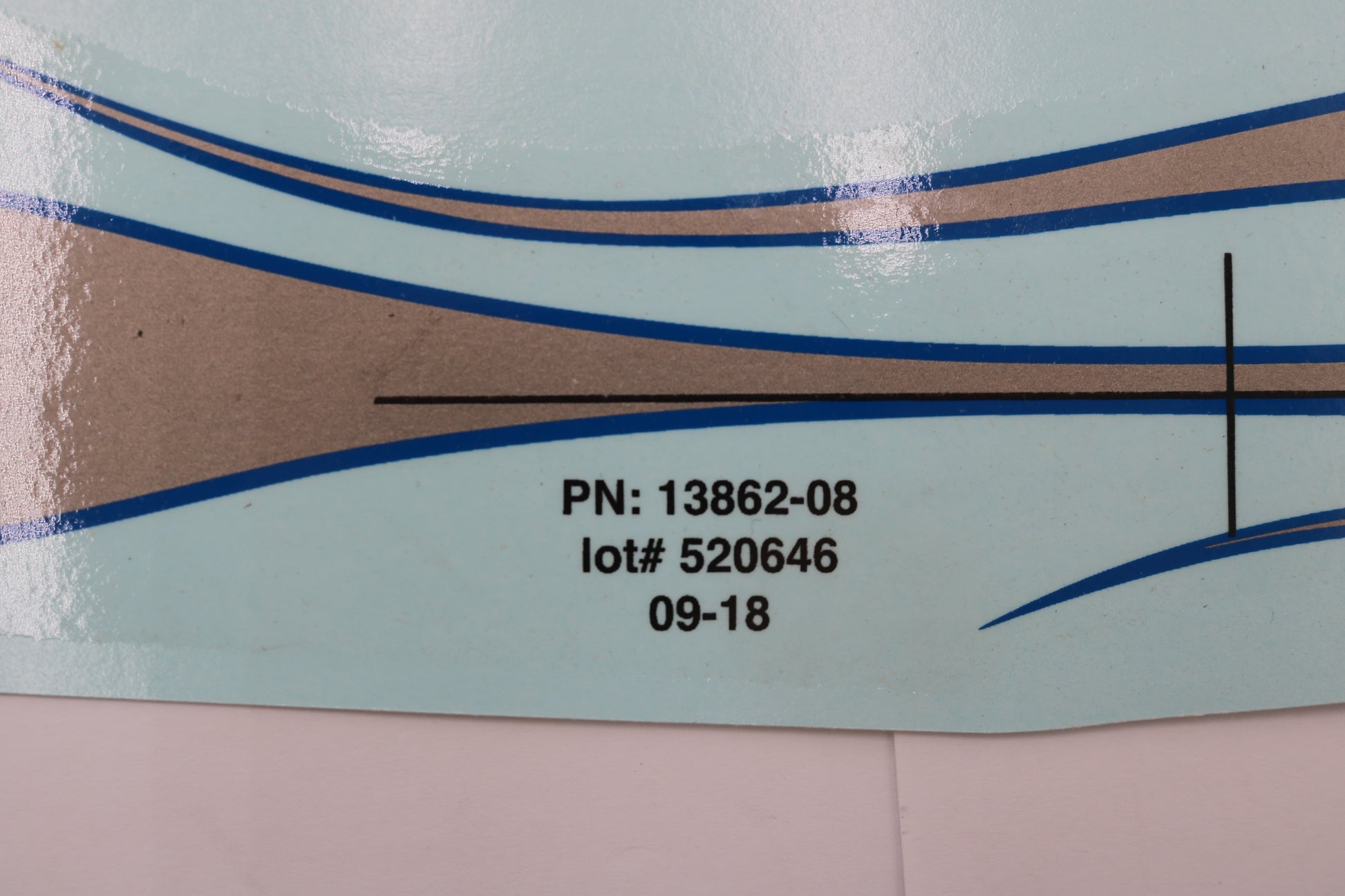 13862-08 NEW OEM 2008 HARLEY-DAVIDSON SOFTAIL ROCKER FUEL TANK DECAL FXCWC STN/BLU RH