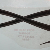 14166-10 NEW OEM 2010 HARLEY-DAVIDSON FXCWC REAR FENDER DECAL CHR/BLK RH