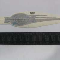 13322-08 NEW OEM 2008 HARLEY-DAVIDSON HERITAGE SOFTAIL LEFT GAS TANK DECAL BLUE/GOLD