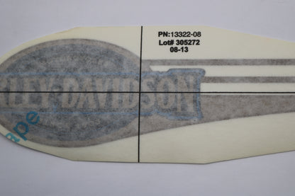 13322-08 NEW OEM 2008 HARLEY-DAVIDSON HERITAGE SOFTAIL LEFT GAS TANK DECAL BLUE/GOLD