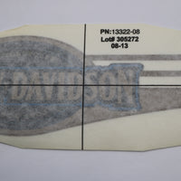 13322-08 NEW OEM 2008 HARLEY-DAVIDSON HERITAGE SOFTAIL LEFT GAS TANK DECAL BLUE/GOLD