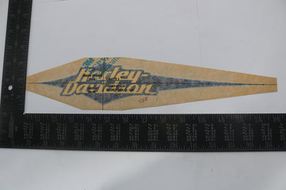13497-07 NEW OEM 2007 HARLEY-DAVIDSON SOFTAIL LEFT GAS TANK DECAL BLUE/GOLD