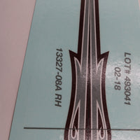 13327-08A NEW OEM 2008 HARLEY-DAVIDSON SOFTAIL DYNA RIGHT FUEL TANK DECAL RD/SLV