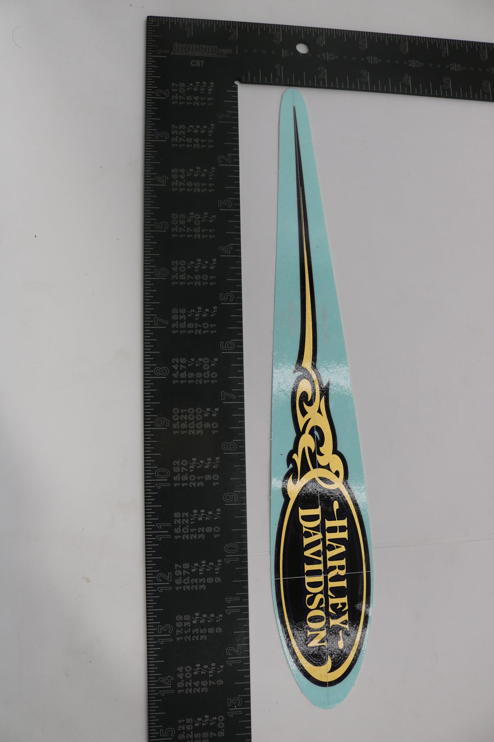 13506-09 NEW OEM HARLEY-DAVIDSON GAS TANK DECAL RIGHT PURPLE GOLD LEAF WS