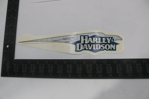 13510-10 NEW OEM 2010 HARLEY-DAVIDSON SOFTAIL GAS TANK DECAL RIGHT DICE BLUE/SILVER