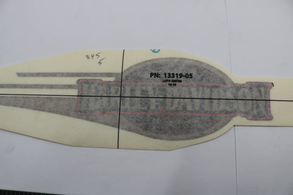 13319-05 NEW OEM 2005 HARLEY-DAVIDSON HERITAGE SOFTAIL RIGHT GAS TANK DECAL RED/GOLD