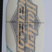 13496-07 NEW OEM 2007 HARLEY-DAVIDSON SOFTIAL LEFT GAS TANK DECAL GOLD LEAF BURG