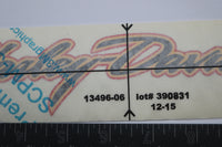 
              13496-06 NEW OEM HARLEY-DAVIDSON GAS TANK DECAL GOLD LEAF RED
            