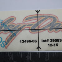 13496-06 NEW OEM HARLEY-DAVIDSON GAS TANK DECAL GOLD LEAF RED