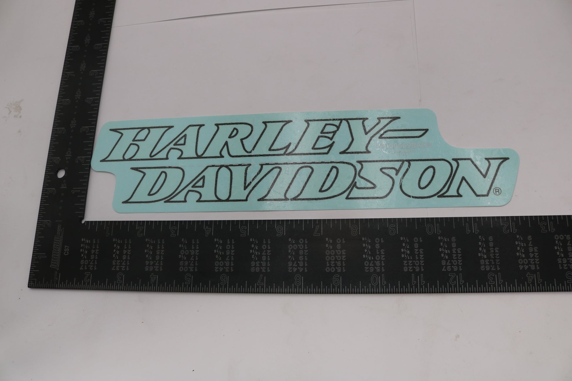 14100669BACH NEW OEM HARLEY-DAVIDSON SOFTIAL DYNA TOURING LEFT GAS TANK DECAL