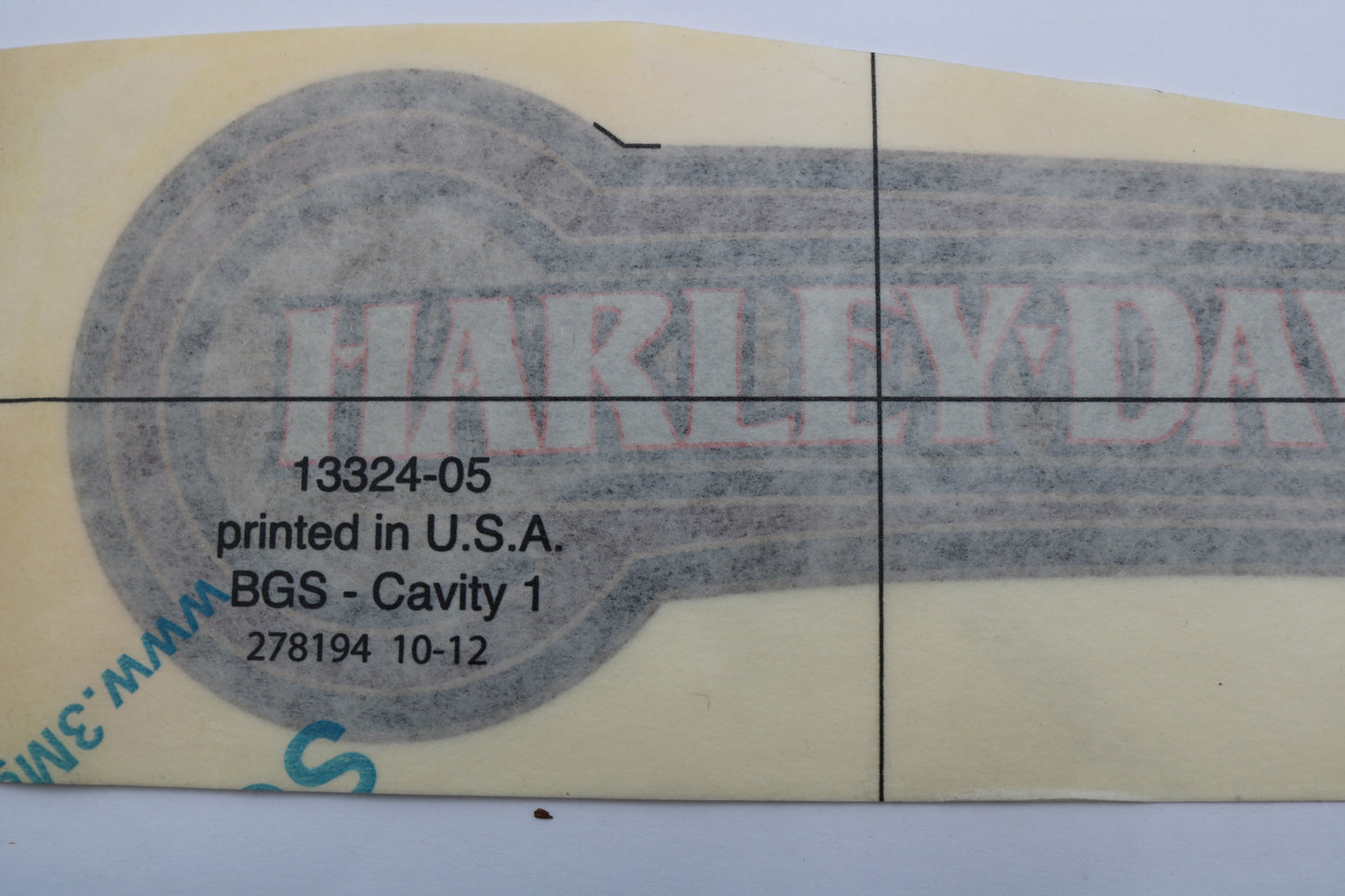 13324-05 NEW OEM 2005-2007 HARLEY-DAVIDSON TOURING LEFT FUEL TANK DECAL