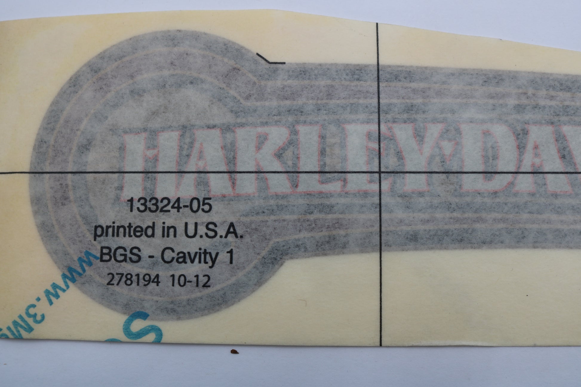 13324-05 NEW OEM 2005-2007 HARLEY-DAVIDSON TOURING LEFT FUEL TANK DECAL