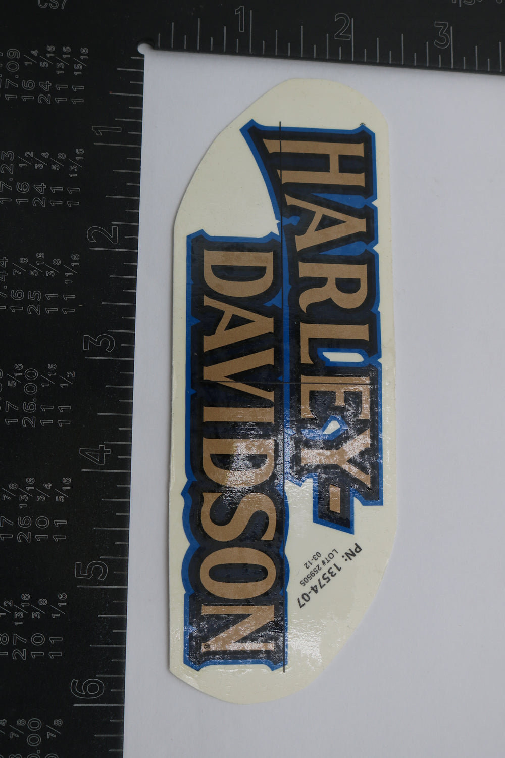 13574-07 NEW OEM HARLEY-DAVIDSON SOFTAIL DYNA TOURING GAS TANK DECAL