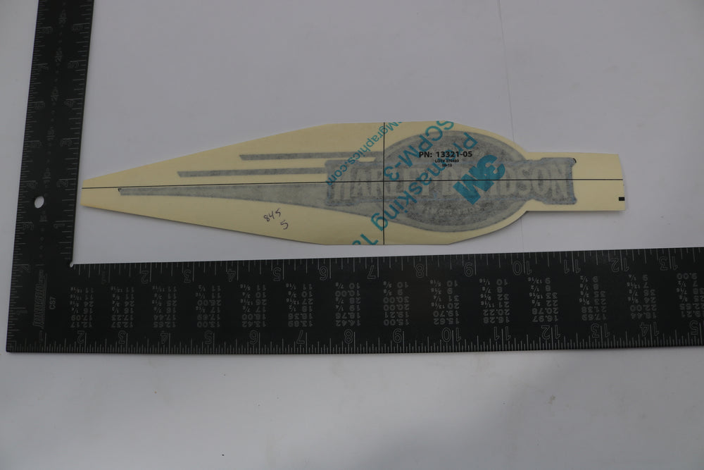 13321-05 NEW OEM 2005 HARLEY-DAVIDSON HERITAGE SOFTAIL RIGHT FUEL TANK DECAL BLUE