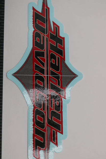 14100121 NEW OEM HARLEY-DAVIDSON SOFTAIL DYNA TOURING GAS TANK DECAL
