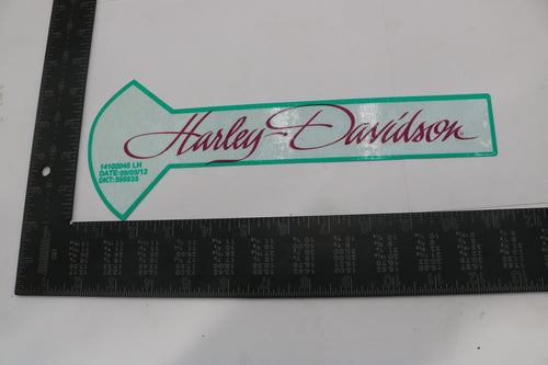 14100045 NEW OEM HARLEY-DAVIDSON SOFTAIL DYNA TOURING LEFT GAS TANK DECAL