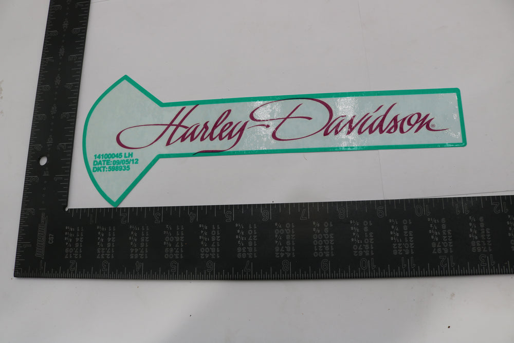 14100045 NEW OEM HARLEY-DAVIDSON SOFTAIL DYNA TOURING LEFT GAS TANK DECAL