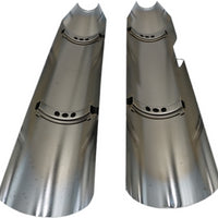 65400266 OEM NTO 2018-2024 HARLEY-DAVIDSON SOFTAIL MUFFLER HEAT SHIELDS CHROME