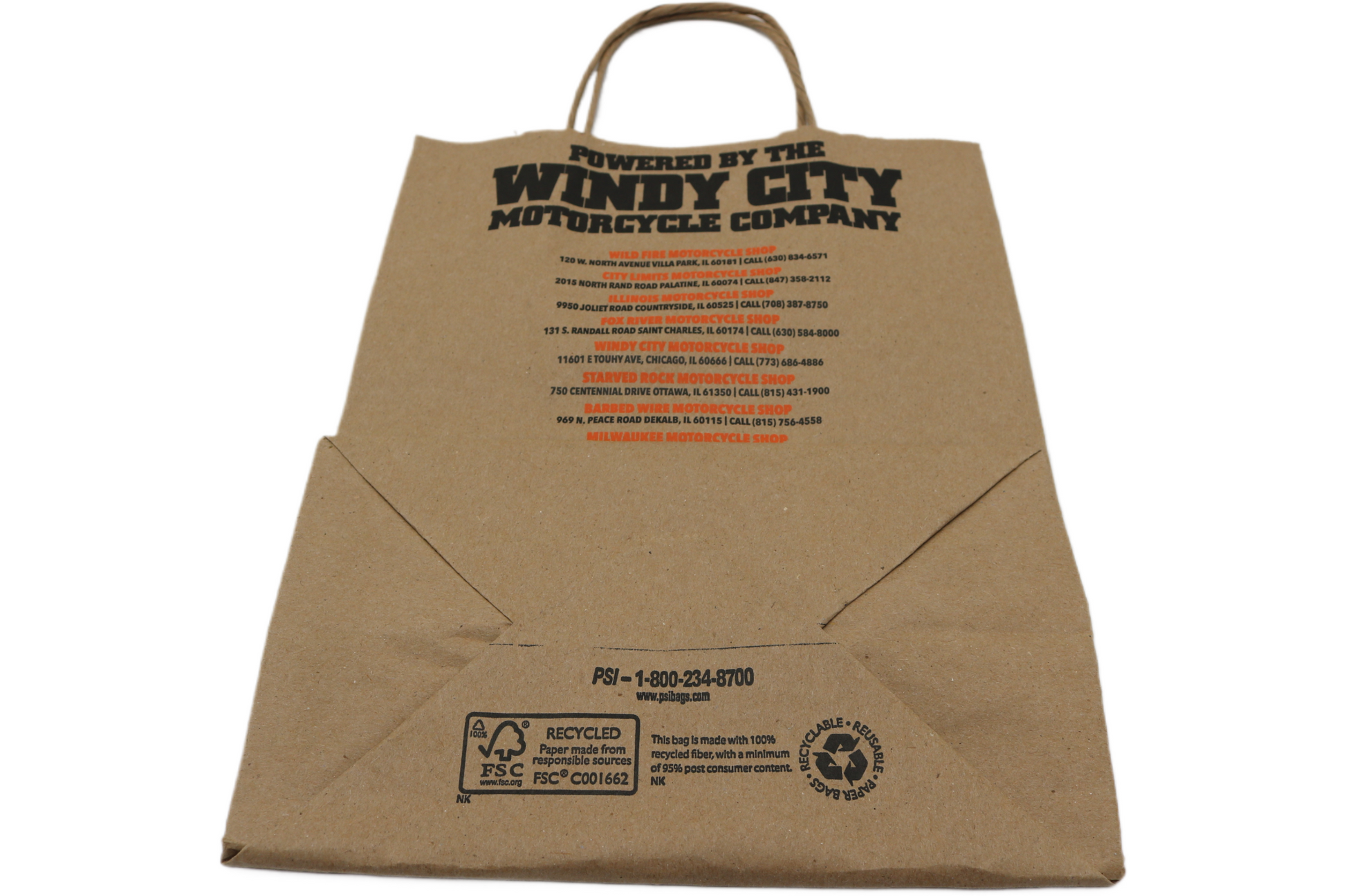 NEW WINDY CITY HARLEY-DAVIDSON WINDY CITY MOTORCYCLE DEALERSHIP BAG CHICAGO