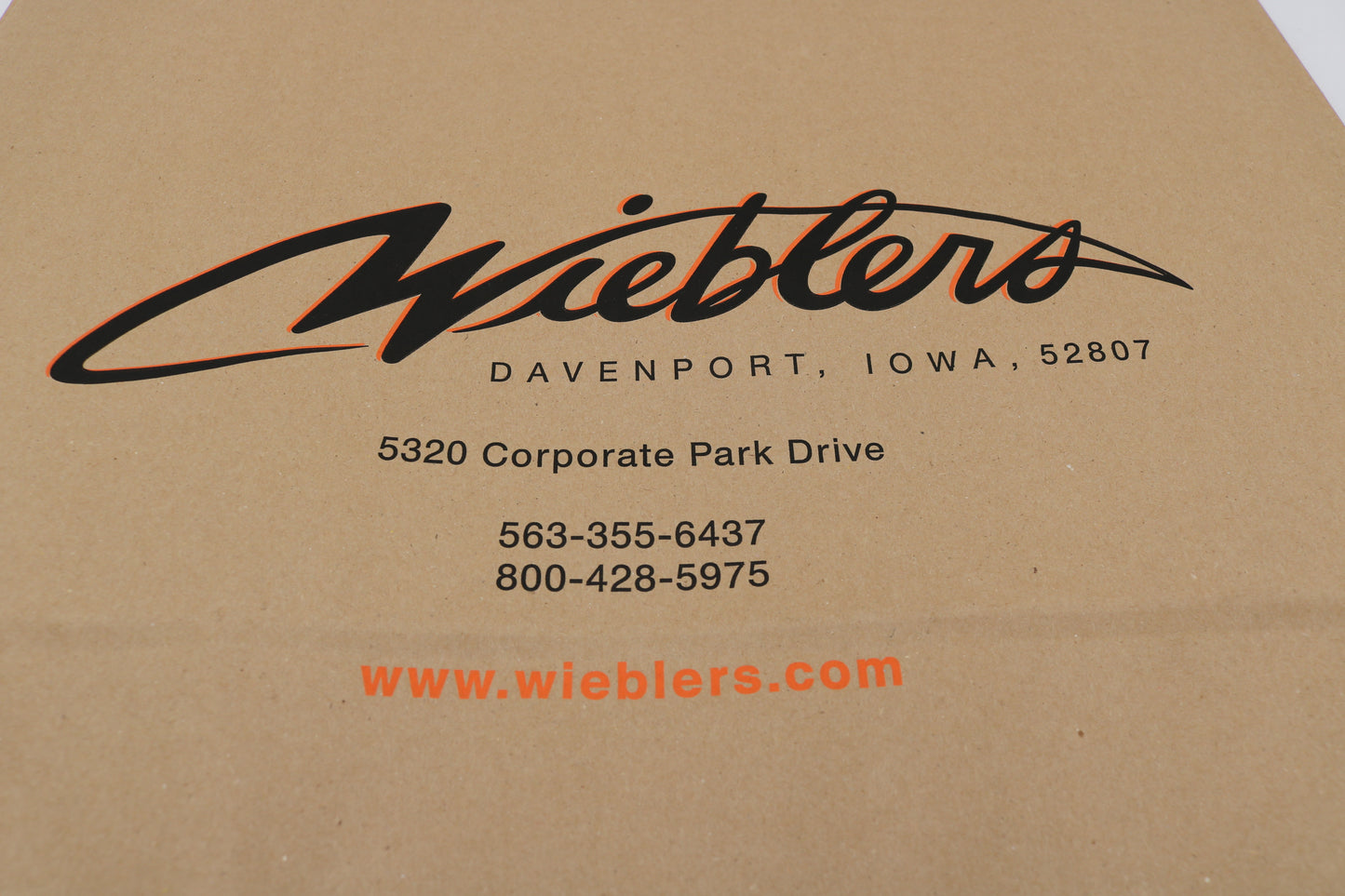 NEW ORIGINAL WIEBLERS HARLEY-DAVIDSON DAVENPORT IOWA SHOPPING BAG RETIRED