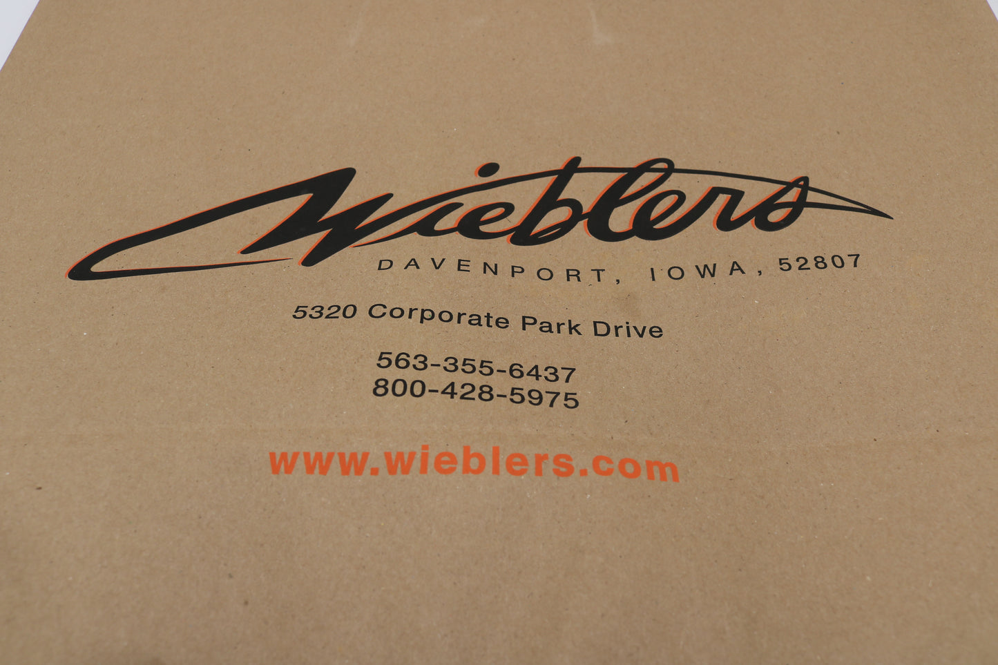 NEW ORIGINAL WIEBLERS HARLEY-DAVIDSON DAVENPORT IOWA SHOPPING BAG RETIRED