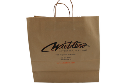 NEW ORIGINAL WIEBLERS HARLEY-DAVIDSON DAVENPORT IOWA SHOPPING BAG RETIRED