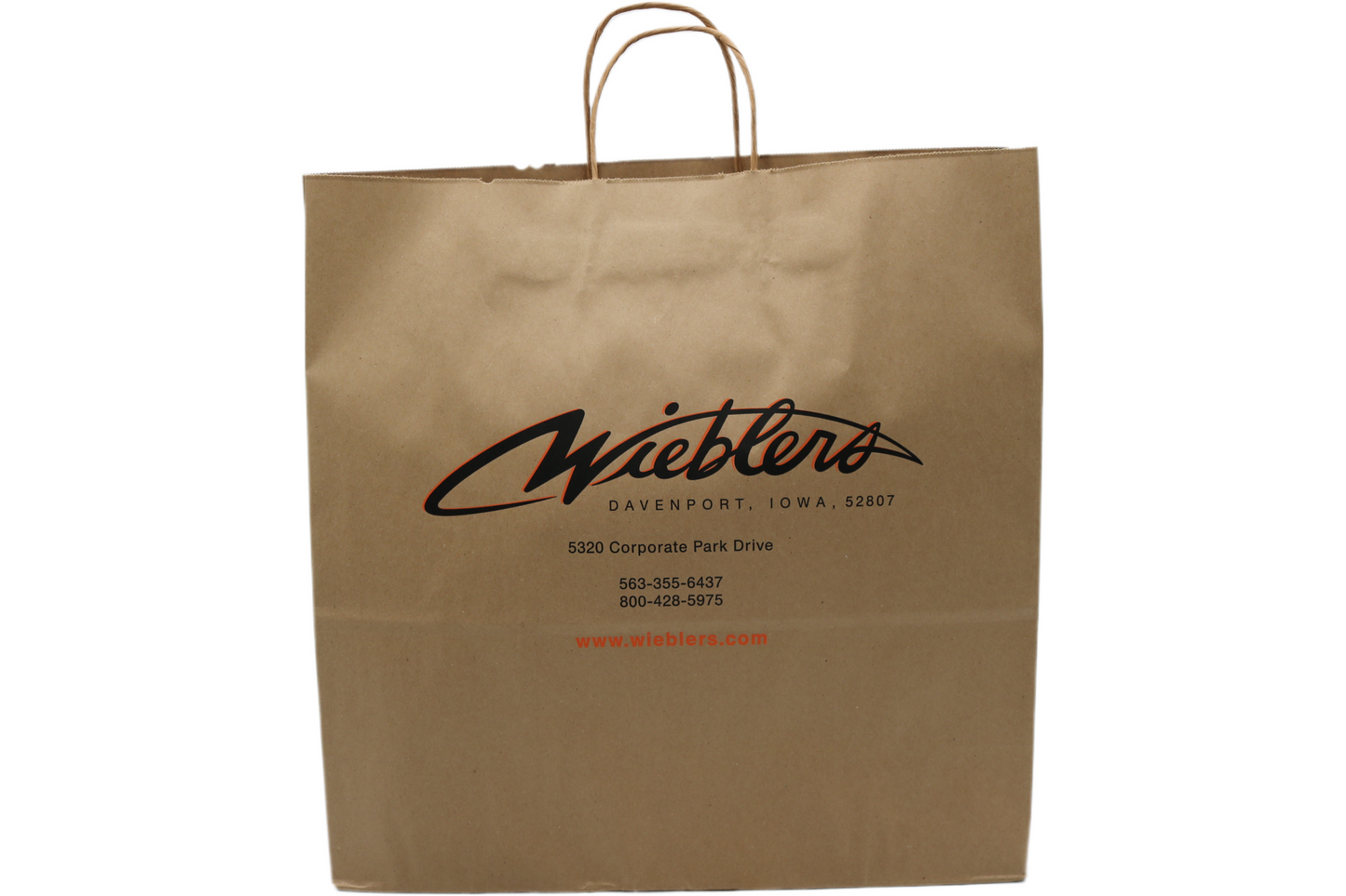 NEW ORIGINAL WIEBLERS HARLEY-DAVIDSON DAVENPORT IOWA SHOPPING BAG RETIRED