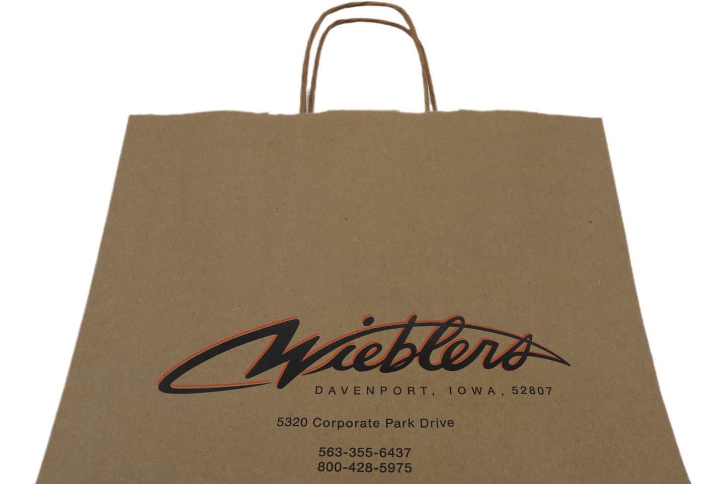 NEW ORIGINAL WIEBLERS HARLEY-DAVIDSON DAVENPORT IOWA SHOPPING BAG RETIRED