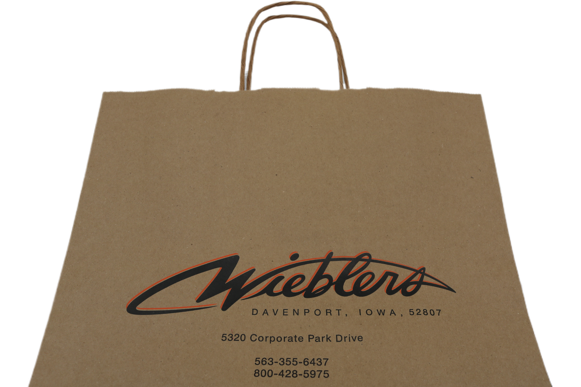 NEW ORIGINAL WIEBLERS HARLEY-DAVIDSON DAVENPORT IOWA SHOPPING BAG RETIRED