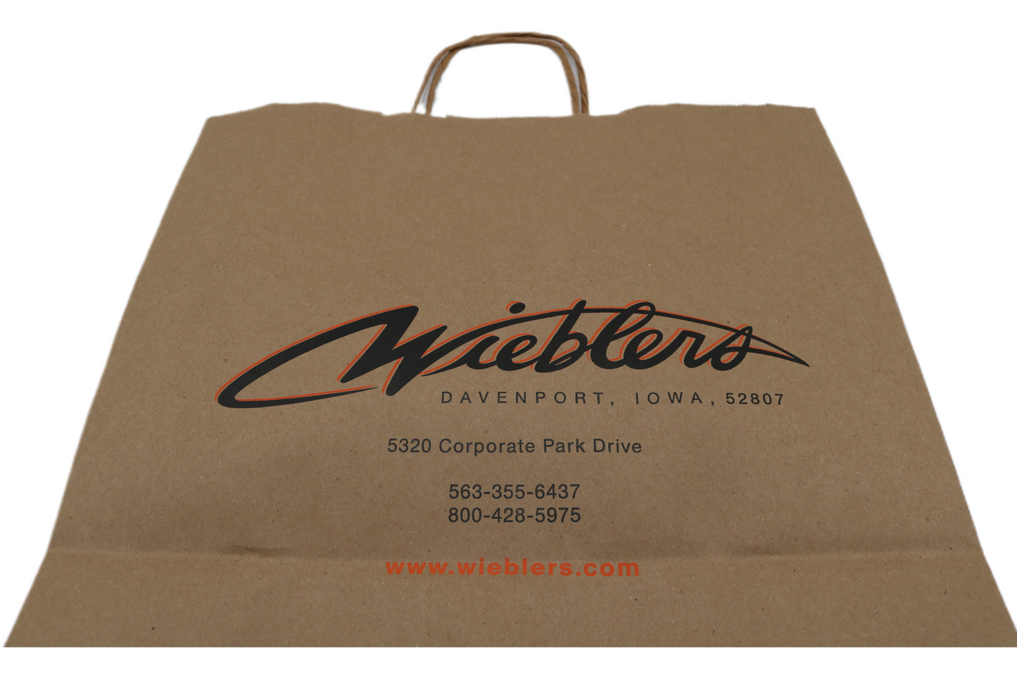 NEW ORIGINAL WIEBLERS HARLEY-DAVIDSON DAVENPORT IOWA SHOPPING BAG RETIRED