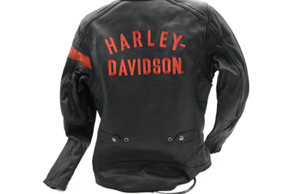 98005-22VW NWT HARLEY-DAVIDSON WOMENS LEATHER JACKET HWY-100 WATERPROOF LARGE
